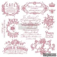 Набор силиконовых штампов от Prima Marketing CLEARLY ALIGNED DÉCOR STAMPS – I SEE PARIS – 30х30 см