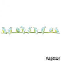 Нож для вырубки Sizzix- Sizzlits Decorative Strip Die - Birds on a Wire, 657791