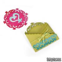 Ножи для вырубки Thinlits Die - Sizzix - 4PK - Pocket &amp; Insert, Doily, 658849 - ScrapUA.com