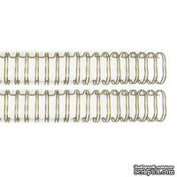 Пружинки для биндера - WR - Cinch - Wire Binders - Gold (.625in), диаметр 1.59см