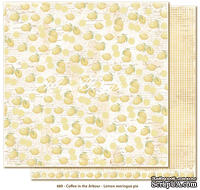 Двусторонний лист бумаги для скрапбукинга от Maja Design - Coffee in the Arbour - Lemon meringue pie, 30x30 см - ScrapUA.com