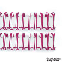 Пружинки для биндера - WR - Cinch - Wire Binders - Rosey (.75in), диаметр 1.91см, 2 шт.