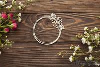Чипборд от WOODchic - &quot;Рамка с розой&quot;, 9х8.5 см - ScrapUA.com
