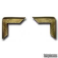 Набор металлических уголков 7 Gypsies - Antique Brass, 4 штуки