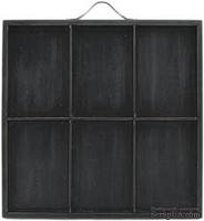 Заготовка для декорирования 7 Gypsies -  Photo Tray, 30х30 см, 6 секций, цвет черный - ScrapUA.com
