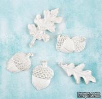 Набор украшений от Prima Marketing - Shabby Chic Treasures Resin Embellishments -  Fall, 5 шт - ScrapUA.com
