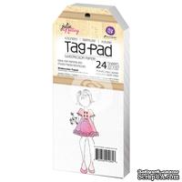 Набор тэгов от Prima - Julie Nutting Mixed Media Tag Pad 24/Pkg, 24 шт. (8,89х21,59см)