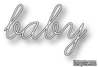 Нож для вырубки от Memory Box -  DIES- Baby Script - ScrapUA.com