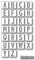 Ножи от Memory Box - Alphabet Tile Letters craft die