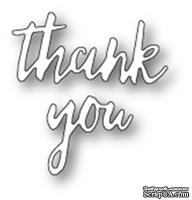 Нож от Memory Box - Thank You Manuscript  - Надпись &quot;Thank You&quot; - ScrapUA.com
