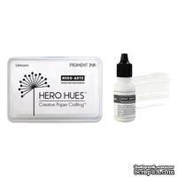 Пигментные чернила Hero Arts - Pigment Ink - Unicorn, цвет белый, с заправкой