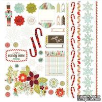 Наклейки Basic Grey - Aspen Frost - Element Stickers, 30х30 см