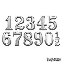 Набор металлических украшений от Tim Holtz - Mini Numerals, 11 шт
