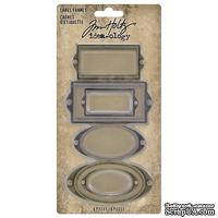 Набор металлических рамочек Tim Holtz - Idea-Ology Metal Label Frames, 6 штук, рамки