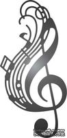 Нож для вырубки от Cheery Lynn Designs - Whistle a Happy Tune