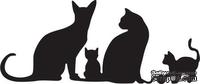 Нож для вырубки от Cheery Lynn Designs - Kitty Kitty Meow Meow