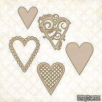 Чипборд Blue Fern Studios - Heart Set - ScrapUA.com
