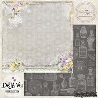 Лист скрапбумаги Blue Fern Studios - Deja Vu - Lustre, двусторонняя, 30х30 см - ScrapUA.com