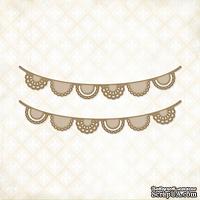 Чипборд Blue Fern Studios - Doily Bunting