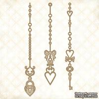 Чипборд Blue Fern Studios - Romantic Page Dangles - ScrapUA.com