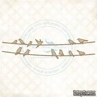 Чипборд Blue Fern Studios - Birds on a Wire