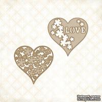 Чипборд Blue Fern Studios - Floral Hearts - ScrapUA.com