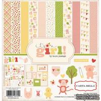 Набор скрапбумаги и декора Carta Bella - It&#039;s a Girl Collection Kit, 30х30 см - ScrapUA.com
