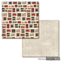 Лист двусторонней бумаги Carta Bella Well Travelled - Postage, размер 30х30 см