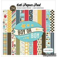 Набор двусторонней бумаги Carta Bella - Boy Oh Boy - Paper Pad, 15х15 см