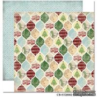 Лист двусторонней скрапбумаги Carta Bella So This Is Christmas - Christmas Cheer, 30х30 см