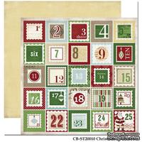 Лист двусторонней скрапбумаги Carta Bella So this is Christmas - Christmas Countdown, 30х30 см