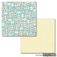 Лист двусторонней скрапбумаги Carta Bella True Friends - Hopscotch Paper, 30х30 см