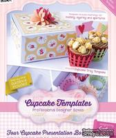 Шаблон-трафарет от  Crafters Companion -Cupcake Templates Collection - Four Cupcake Presentation Box