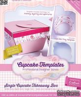 Шаблон-трафарет от  Crafters Companion -Cupcake Templates Collection - Single Cupcake Takeaway Box