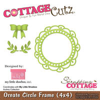 Лезвие CottageCutz - Ornate Circle Frame, 10х10 см, коллекция My Little Shoebox - ScrapUA.com