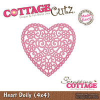 Лезвие CottageCutz - Heart Doily, 10х10 см - ScrapUA.com