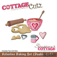 Лезвие CottageCutz Valentine Baking Set, 10х10 см, 2 штуки - ScrapUA.com