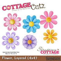 Лезвие CottageCutz - Flower, Layered, 10х10 см