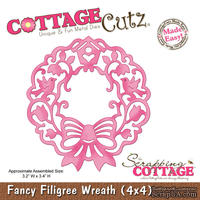 Лезвие CottageCutz - Fancy Filigree Wreath, 10х10 см