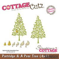 Лезвие CottageCutz Partridge & A Pear Tree, 10х10 см
