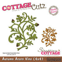 Лезвие CottageCutz Autumn Acorn Vine, 10х10 см