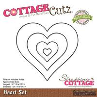 Лезвие CottageCutz - Heart Set - ScrapUA.com