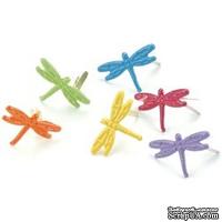 Набор брадсов Creative Impressions - Tropical Dragonflies, 50 штук