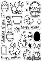 Штампы от Memory Box - Springtime Bunnies clear stamp set - ScrapUA.com