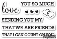 Набор  штампов от Memory Box - Love Sentiments clear stamp set - ScrapUA.com