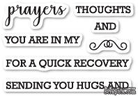 Набор  штампов от Memory Box - Prayers Sentiments clear stamp set