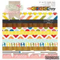 Набор бумаги от Glitz Design - Сolor me Happy - 15х15 см - ScrapUA.com