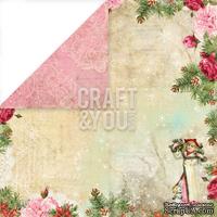 Лист скрапбумаги от Craft and You Design - Christmas Story,  30х30 см, CP-CS05 - ScrapUA.com