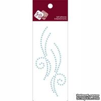 Украшение из жемчуга от Zva Creative - Flourishes - soft blue pearl, цвет голубой - ScrapUA.com
