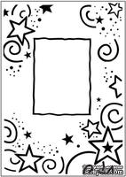 Папка для тиснения Crafts Too Embossing Folder - Stars Frame